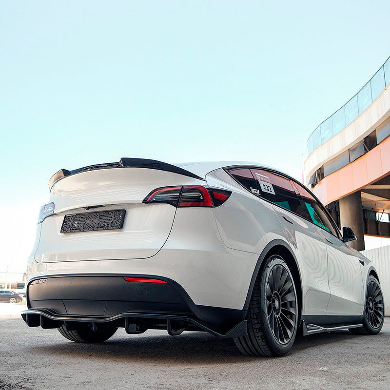 Oneway Heckschürzenansatz passend für Tesla Model Y 2019-2025 - Schwarz glänzend