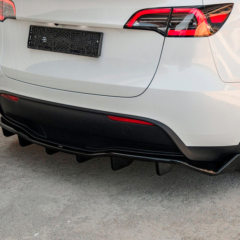 Oneway Heckschürzenansatz passend für Tesla Model Y 2019-2025 - Schwarz glänzend