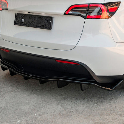 Oneway Heckschürzenansatz passend für Tesla Model Y 2019-2025 - Schwarz glänzend