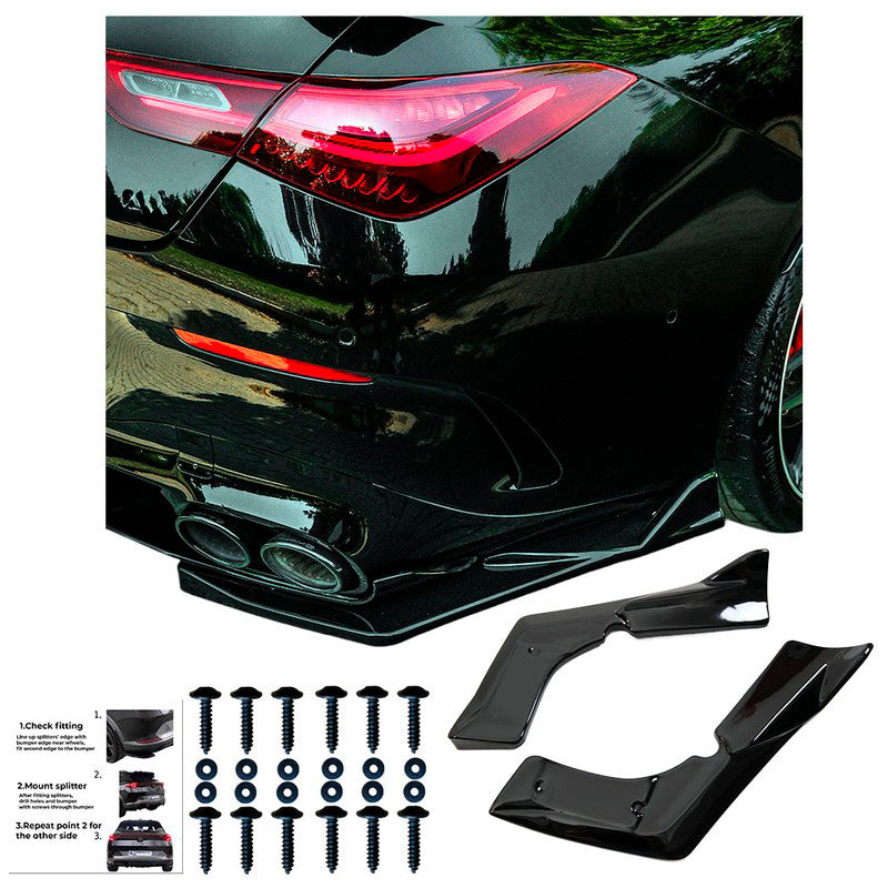 Oneway Heckschürzenansätze (Seitenteile) passend für Mercedes CLA (C118/X118) Coupe/Shooting Brake CLA35/CLA45 AMG Aero Pa...