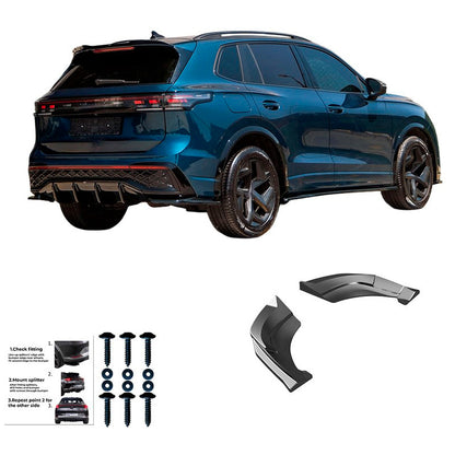 Oneway Heckschürzenansätze (Seitenteile) passend für Volkswagen Tiguan III (CT1) 2024- - Schwarz glänzend