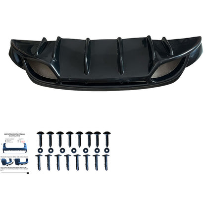 Oneway Heckdiffusor passend für Alfa Romeo Giulietta 2010-2020 - Schwarz glänzend