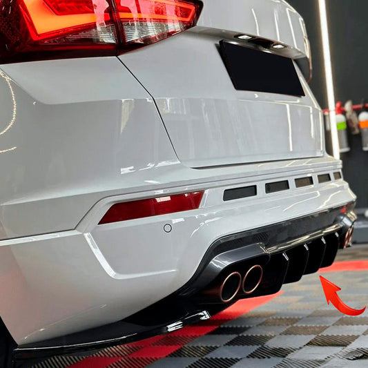 Oneway Heckdiffusor passend für Cupra Ateca 2018- - Schwarz glänzend
