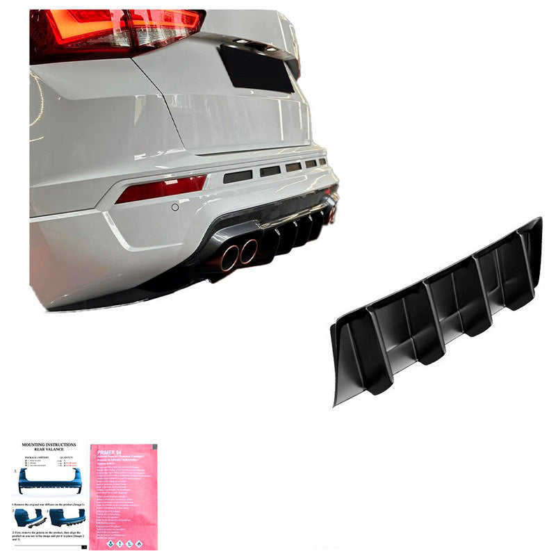 Oneway Heckdiffusor passend für Cupra Ateca 2018- - Schwarz glänzend