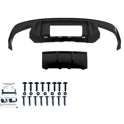 Oneway Heckdiffusor passend für Skoda Octavia IV RS HB/Kombi 2020- - Version 2 - Schwarz glänzend
