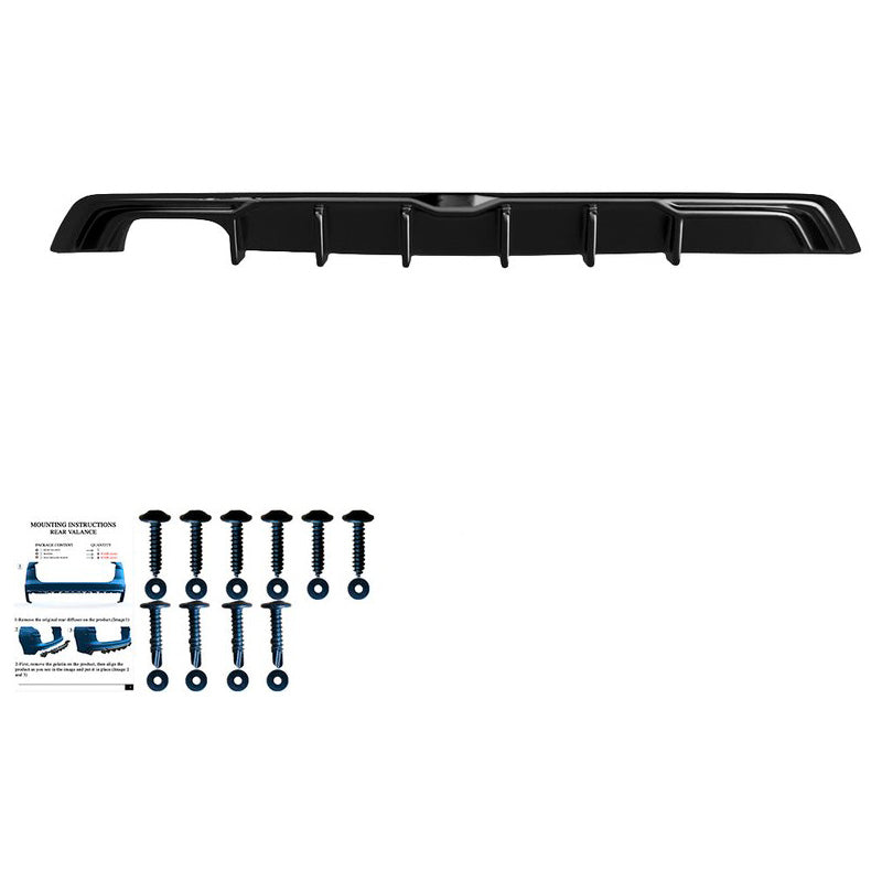 Oneway Heckdiffusor passend für Seat Leon (5F) HB FR Facelift 2017-2020 - Schwarz glänzend