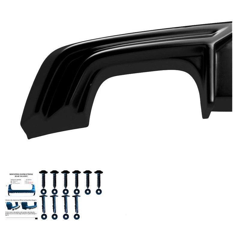 Oneway Heckdiffusor passend für Seat Leon (5F) HB FR Facelift 2017-2020 - Schwarz glänzend