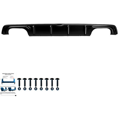 Oneway Heckdiffusor passend für Audi S3 Limousine 8V 2013-2016 - Schwarz glänzend