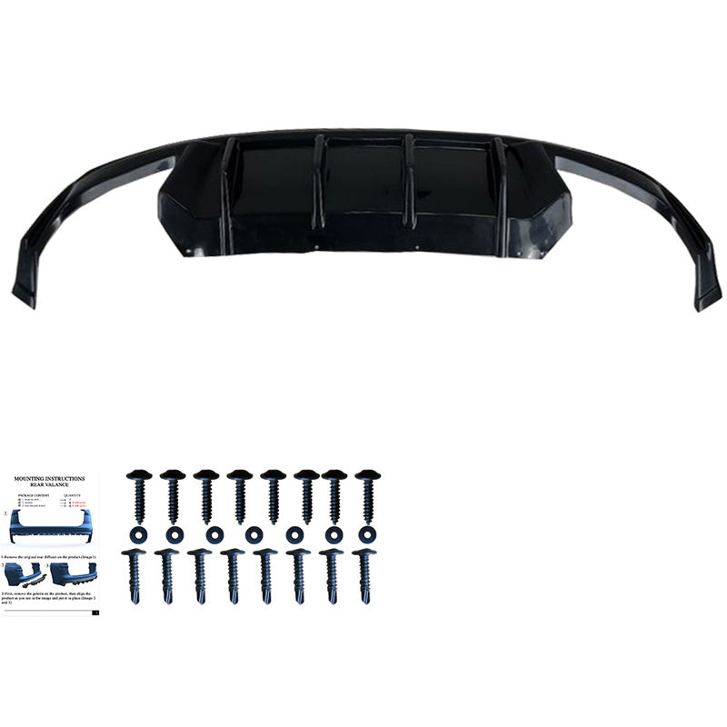 Oneway Heckdiffusor passend für Skoda Octavia IV RS HB/Kombi 2020- - Schwarz glänzend