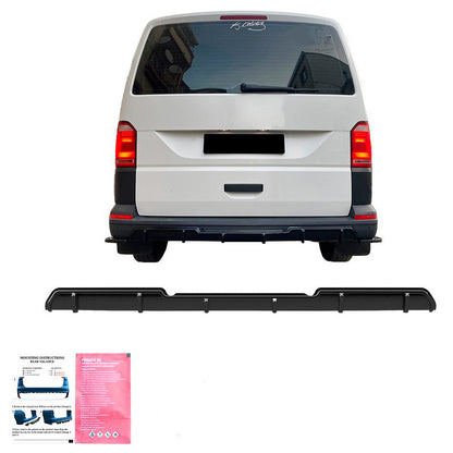 Oneway Heckdiffusor passend für Volkswagen Transporter T6/T6.1 2015-2022 - Schwarz glänzend