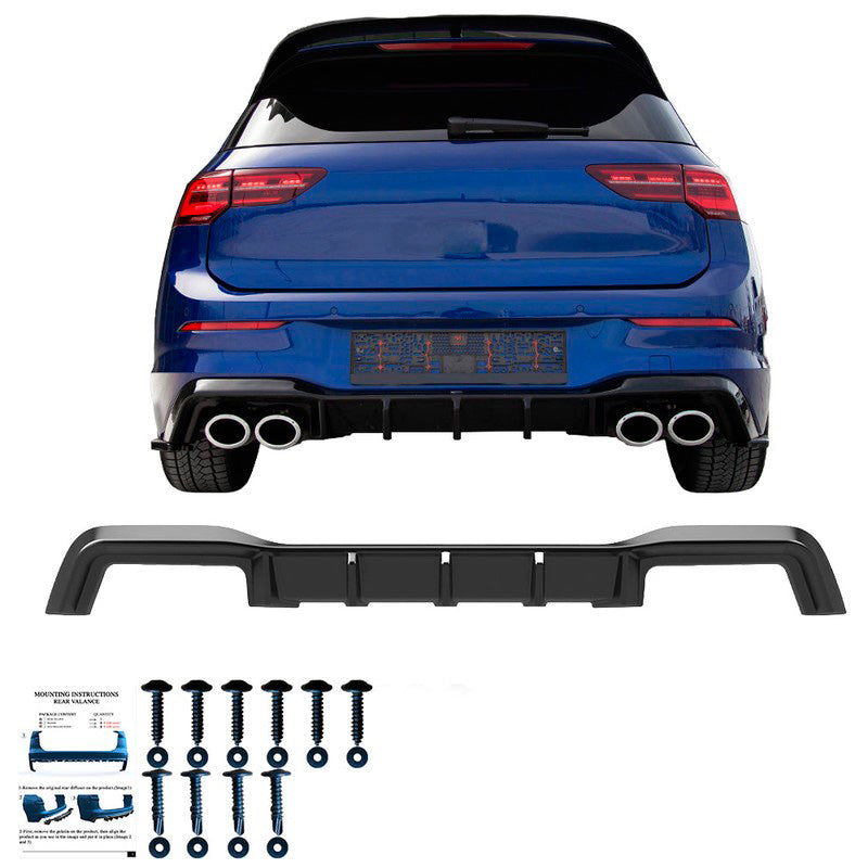 Oneway Heckdiffusor passend für Volkswagen Golf VIII HB R 2020- - Schwarz glänzend