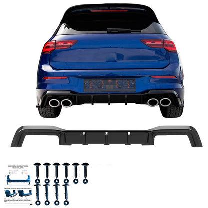 Oneway Heckdiffusor passend für Volkswagen Golf VIII HB R 2020- - Schwarz glänzend