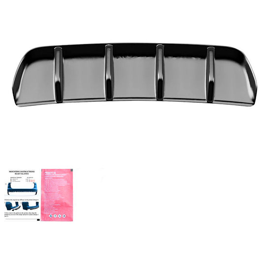 Oneway Heckdiffusor passend für Volkswagen Tiguan II R Facelift 2020-2024 - Schwarz glänzend