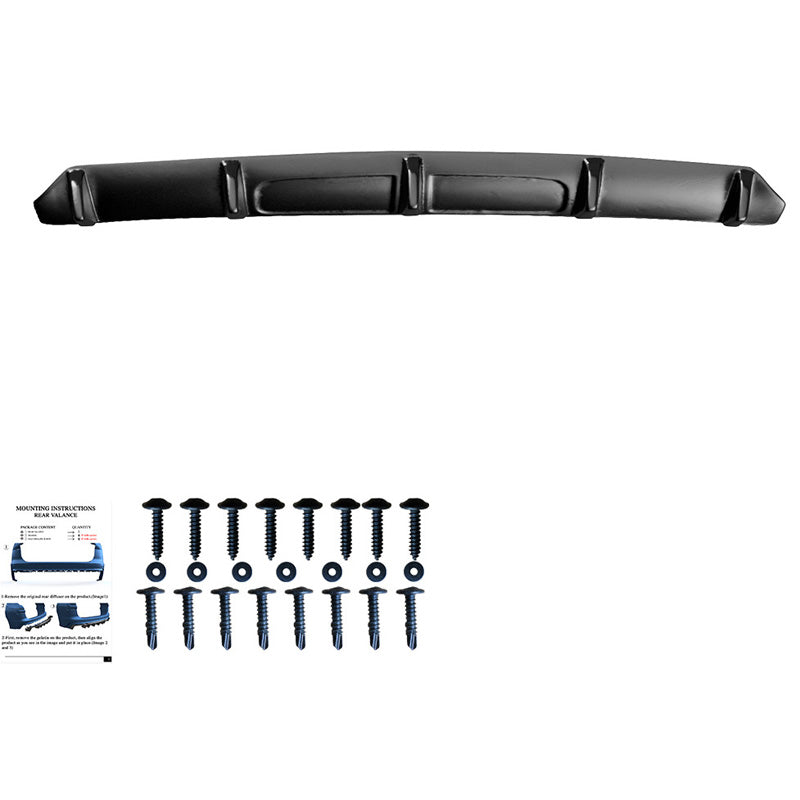 Oneway Heckdiffusor passend für Audi SQ5/Q5 S-Line (FY) 2017-2020 - Schwarz glänzend