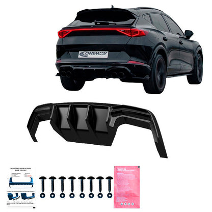 Oneway Heckdiffusor passend für Cupra Formentor 2020-2024 exkl. VZ5 - Version 2 - Schwarz glänzend
