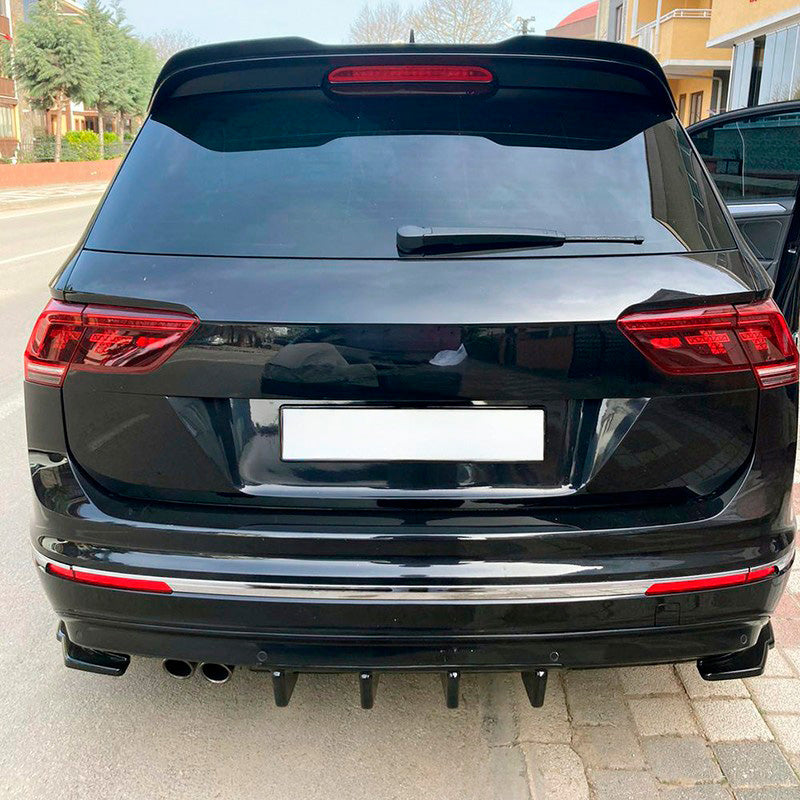 Oneway Heckdiffusor passend für Volkswagen Tiguan II Standart/R-Line 2016-2020 - Schwarz glänzend