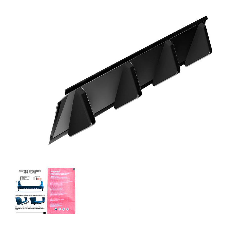 Oneway Heckdiffusor passend für Volkswagen Tiguan II Standart/R-Line 2016-2020 - Schwarz glänzend
