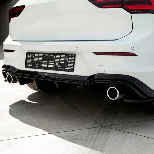 Oneway Heckdiffusor passend für Volkswagen Golf VIII HB GTI 2020- - Schwarz glänzend