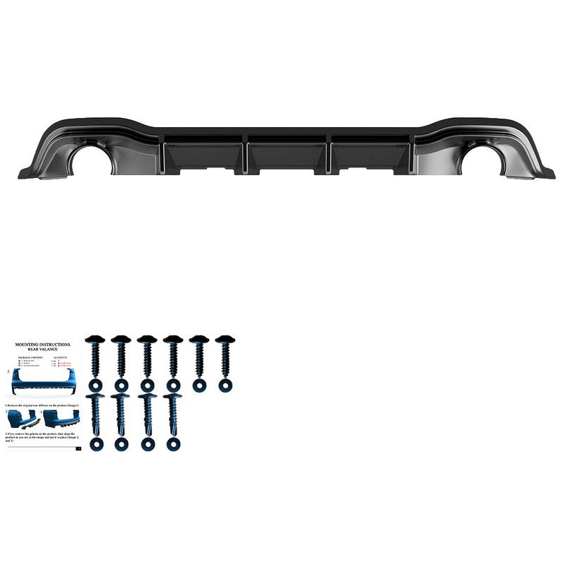 Oneway Heckdiffusor passend für Volkswagen Golf VIII HB GTI 2020- - Schwarz glänzend