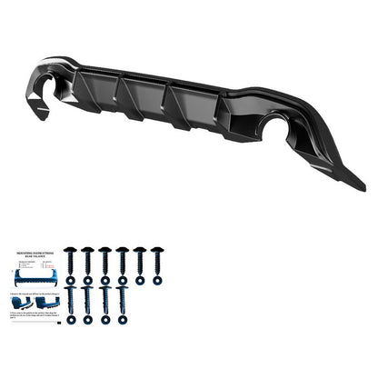 Oneway Heckdiffusor passend für Volkswagen Golf VIII HB GTI 2020- - Schwarz glänzend