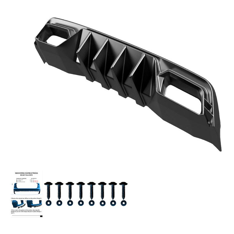 Oneway Heckdiffusor passend für Cupra Leon HB MK1 2020- - Schwarz glänzend
