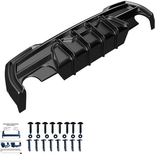 Oneway Heckdiffusor passend für BMW 1er F40 M-Pack/M135i (Einzelrohr links/rechts) 2019- - Schwarz glänzend