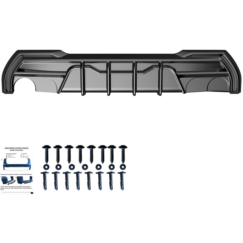 Oneway Heckdiffusor passend für BMW 1er F40 M-Pack/M135i (Einzelrohr links) 2019- - Schwarz glänzend