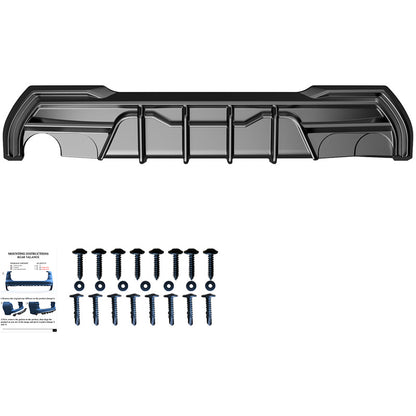 Oneway Heckdiffusor passend für BMW 1er F40 M-Pack/M135i (Einzelrohr links) 2019- - Schwarz glänzend