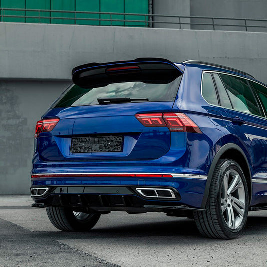 Oneway Heckdiffusor passend für Volkswagen Tiguan II R-Line Facelift 2020-2024 - Schwarz glänzend