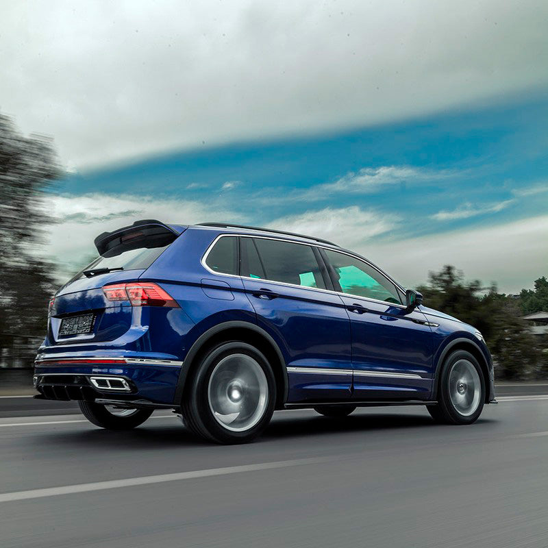 Oneway Heckdiffusor passend für Volkswagen Tiguan II R-Line Facelift 2020-2024 - Schwarz glänzend