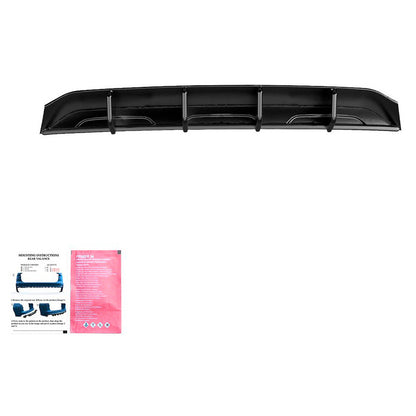 Oneway Heckdiffusor passend für Volkswagen Tiguan II R-Line Facelift 2020-2024 - Schwarz glänzend
