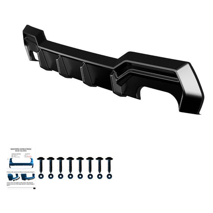 Oneway Heckdiffusor passend für BMW 4er G22/G23 Coupe/Cabrio M-Pack/M440i 2020-2024 & Facelift 2024- - Schwarz glänzend