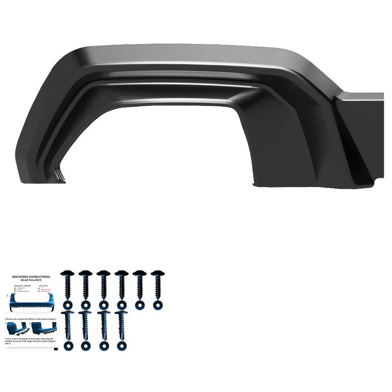 Oneway Heckdiffusor passend für BMW 3er G20/G21 M-Pack 2018-2022 (mit ovalen Endrohren) - Schwarz glänzend
