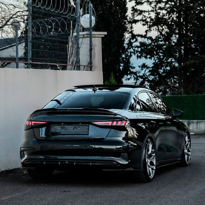 Oneway Heckdiffusor passend für Audi A3 (8Y) Limousine/Sportback 2020-2024 exkl. S-Line/S3/RS3 - Schwarz glänzend