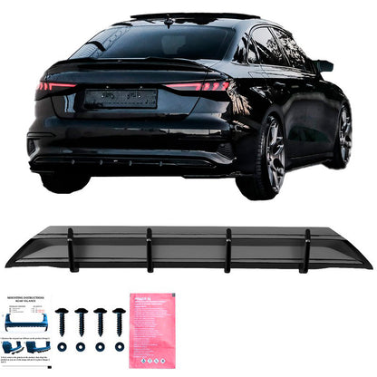 Oneway Heckdiffusor passend für Audi A3 (8Y) Limousine/Sportback 2020-2024 exkl. S-Line/S3/RS3 - Schwarz glänzend