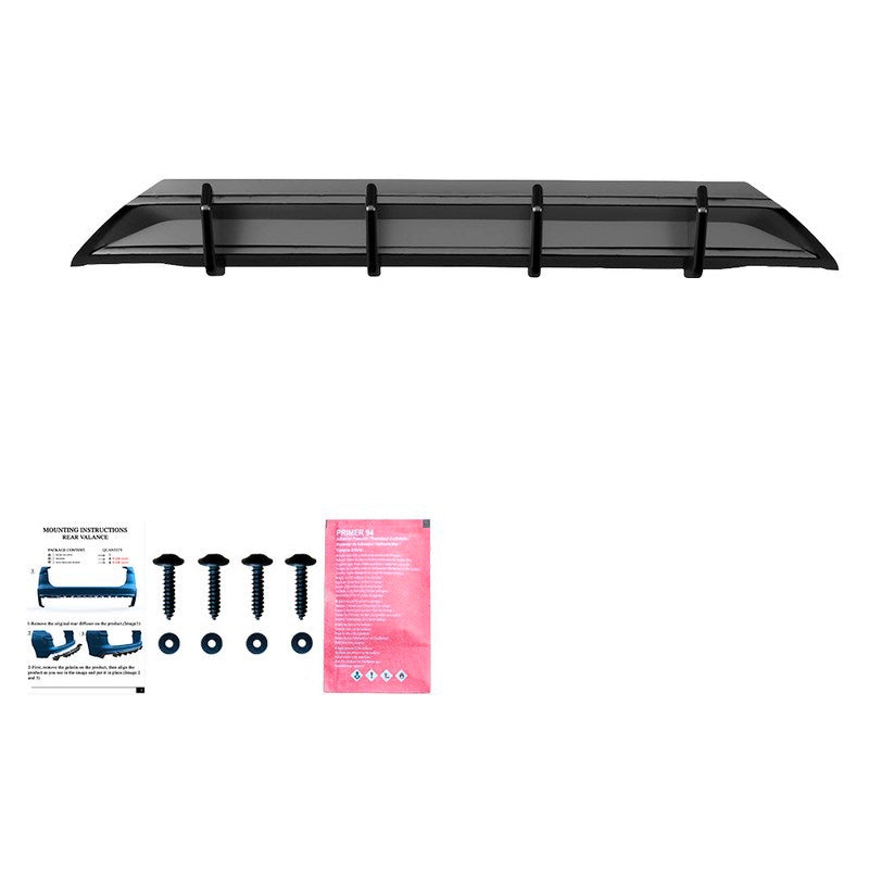 Oneway Heckdiffusor passend für Audi A3 (8Y) Limousine/Sportback 2020-2024 exkl. S-Line/S3/RS3 - Schwarz glänzend