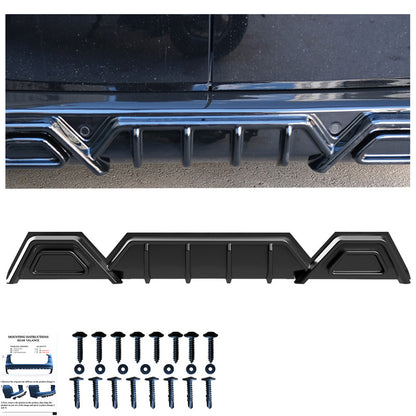 Oneway Heckdiffusor passend für Volkswagen Transporter T7 2024- & Ford Transit Custom (V710) 2023- - Schwarz glänzend