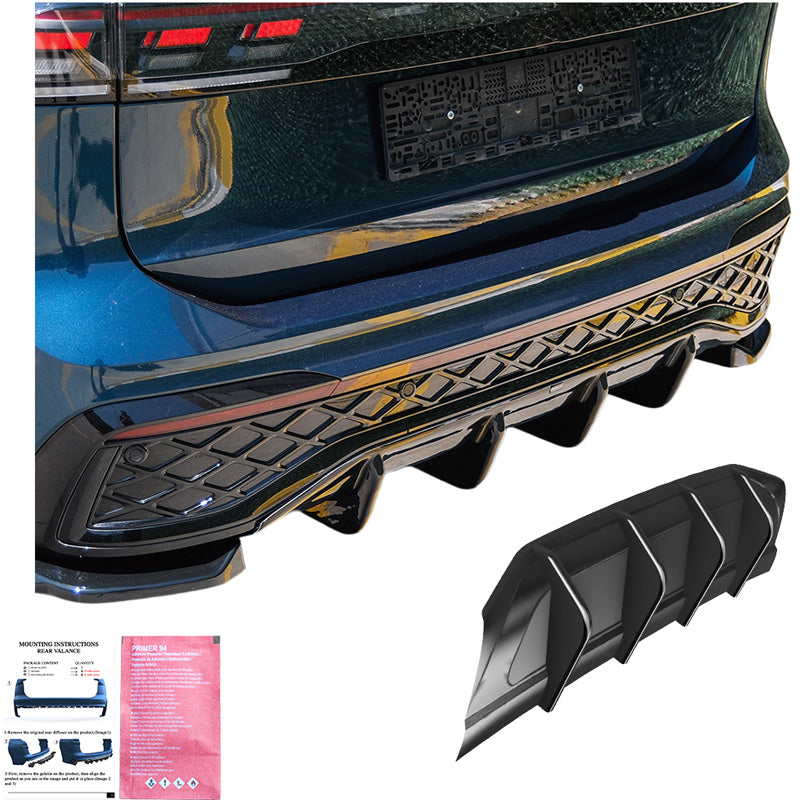 Oneway Heckdiffusor passend für Volkswagen Tiguan III (CT1) 2024- - Schwarz glänzend