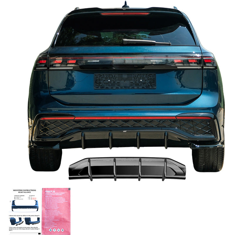 Oneway Heckdiffusor passend für Volkswagen Tiguan III (CT1) 2024- - Schwarz glänzend