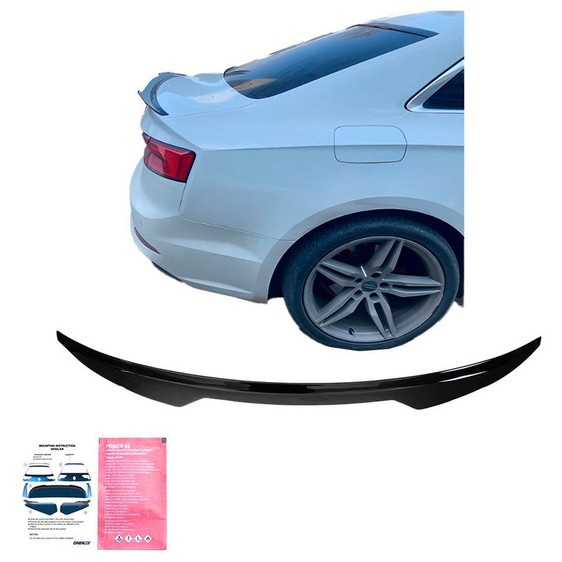 Oneway Heckflügel passend für Audi A5 S-Line F5 Coupe 2017- & Sportback Facelift 2019- - Schwarz glänzend