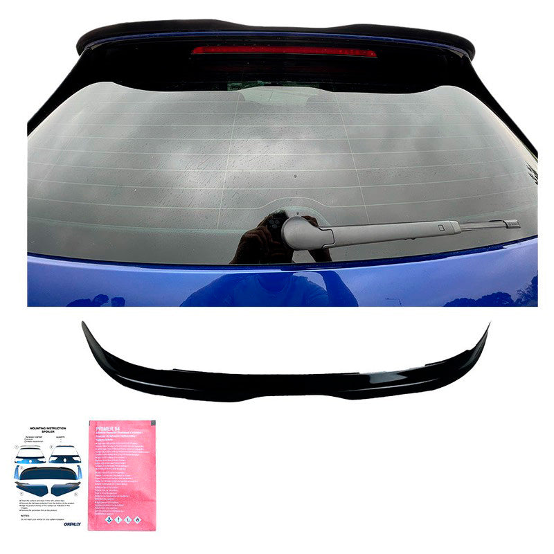 Oneway Dachspoiler (Cap) passend für Volkswagen Golf VII (7&7.5) HB GTi/GTD/R/R Line 2013-2020 - Schwarz glänzend