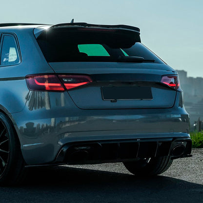 Oneway Dachspoiler (Cap) passend für Audi RS3 8V Sportback 2015-2020 - Schwarz glänzend