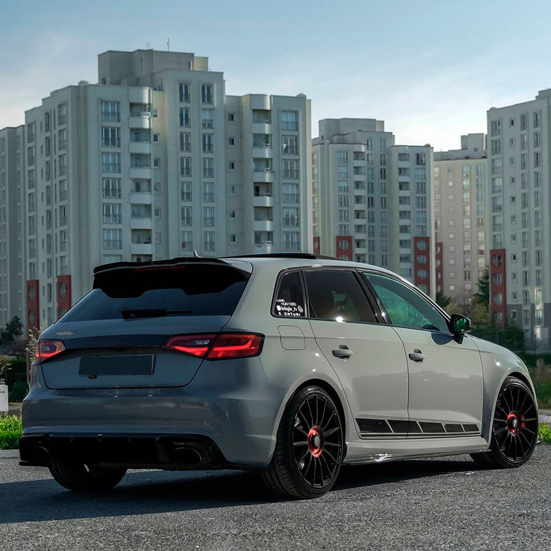 Oneway Dachspoiler (Cap) passend für Audi RS3 8V Sportback 2015-2020 - Schwarz glänzend