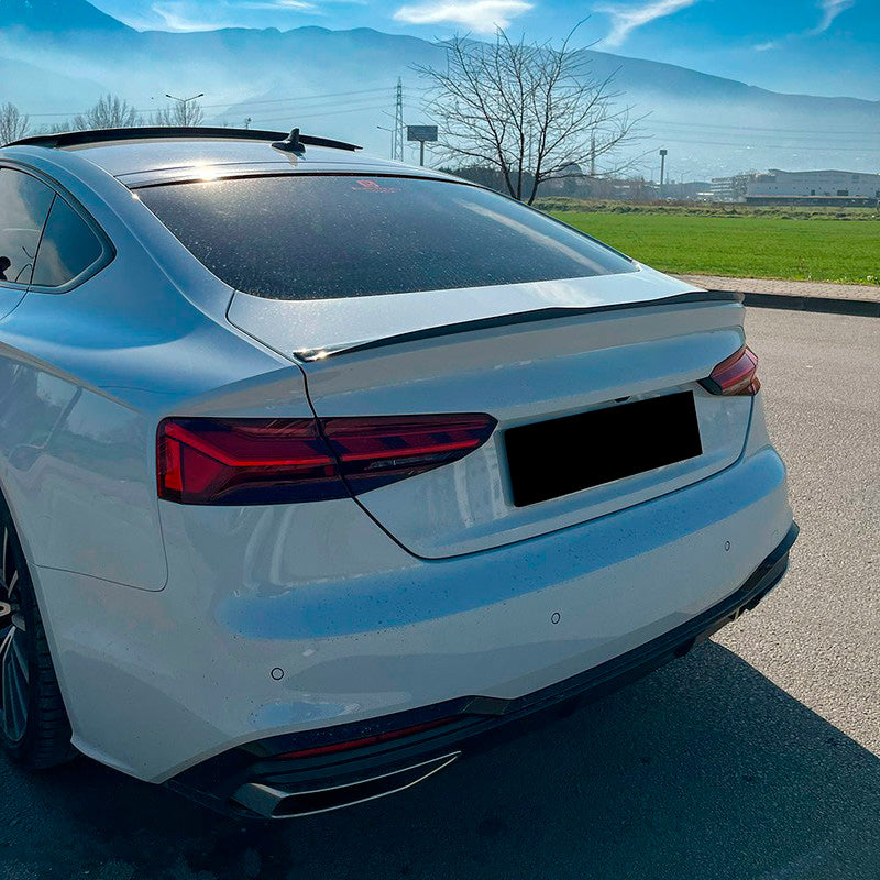 Oneway Heckflügel passend für Audi A5 S-Line F5 Sportback 2016-2019 & Facelift 2019- - Schwarz glänzend