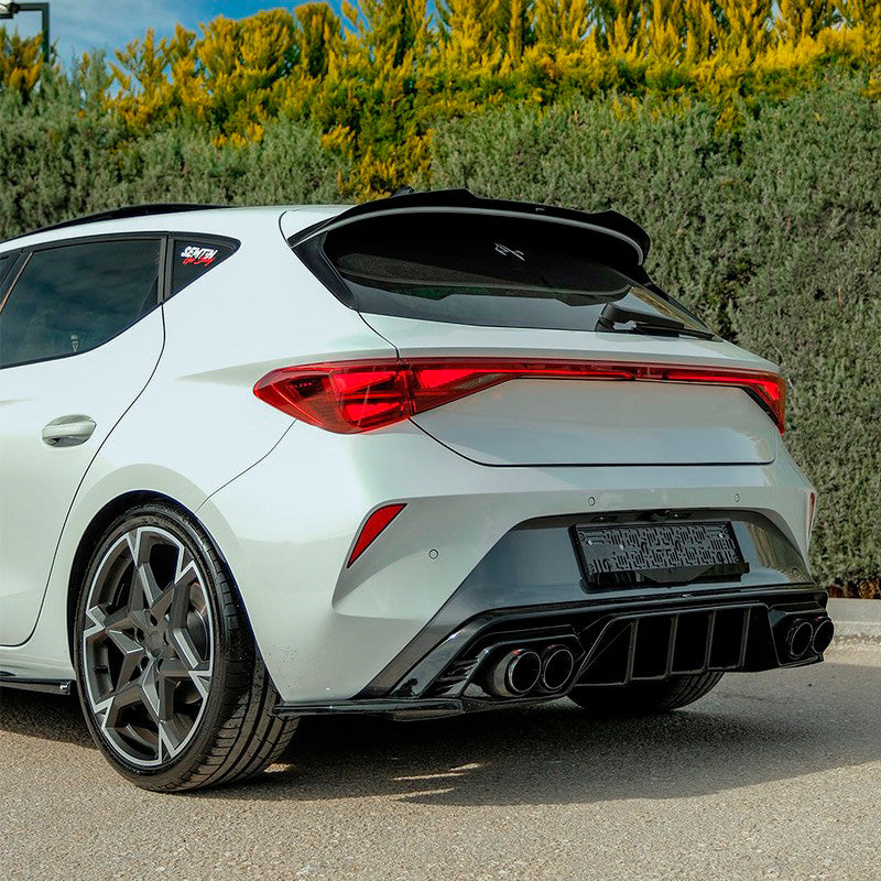 Oneway Dachspoiler (Cap) passend für Seat Leon IV HB FR & Cupra Leon HB 2020- - Schwarz glänzend