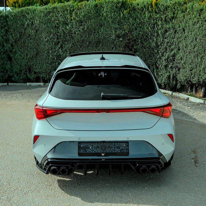 Oneway Dachspoiler (Cap) passend für Seat Leon IV HB FR & Cupra Leon HB 2020- - Schwarz glänzend