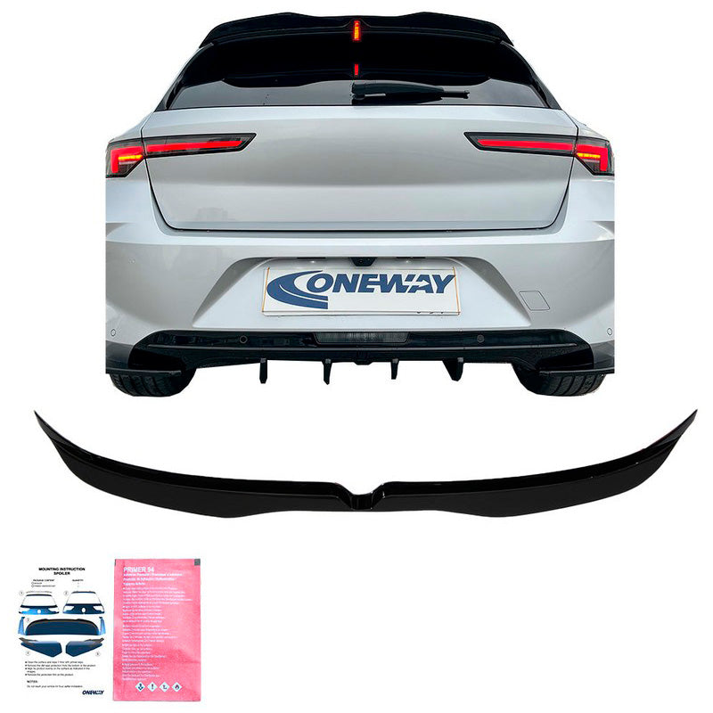 Oneway Dachspoiler (Cap) passend für Opel Astra L HB 5-türer 2021- - Schwarz glänzend