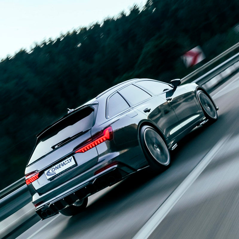 Oneway Dachspoiler (Cap) passend für Audi A6 S-Line/S6 C8 Avant 2018- - Schwarz glänzend