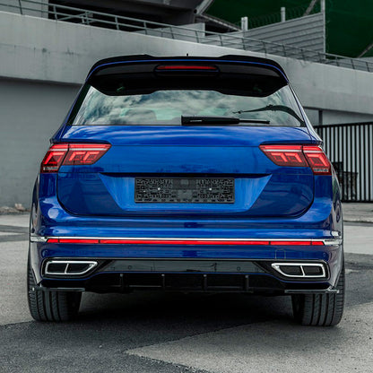 Oneway Dachspoiler (Cap) passend für Volkswagen Tiguan II R/R Line Facelift 2020-2024 - Schwarz glänzend