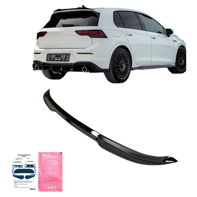 Oneway Dachspoiler (Cap) passend für Volkswagen Golf VIII HB GTI/GTE/GTD/R 2020- - Schwarz glänzend